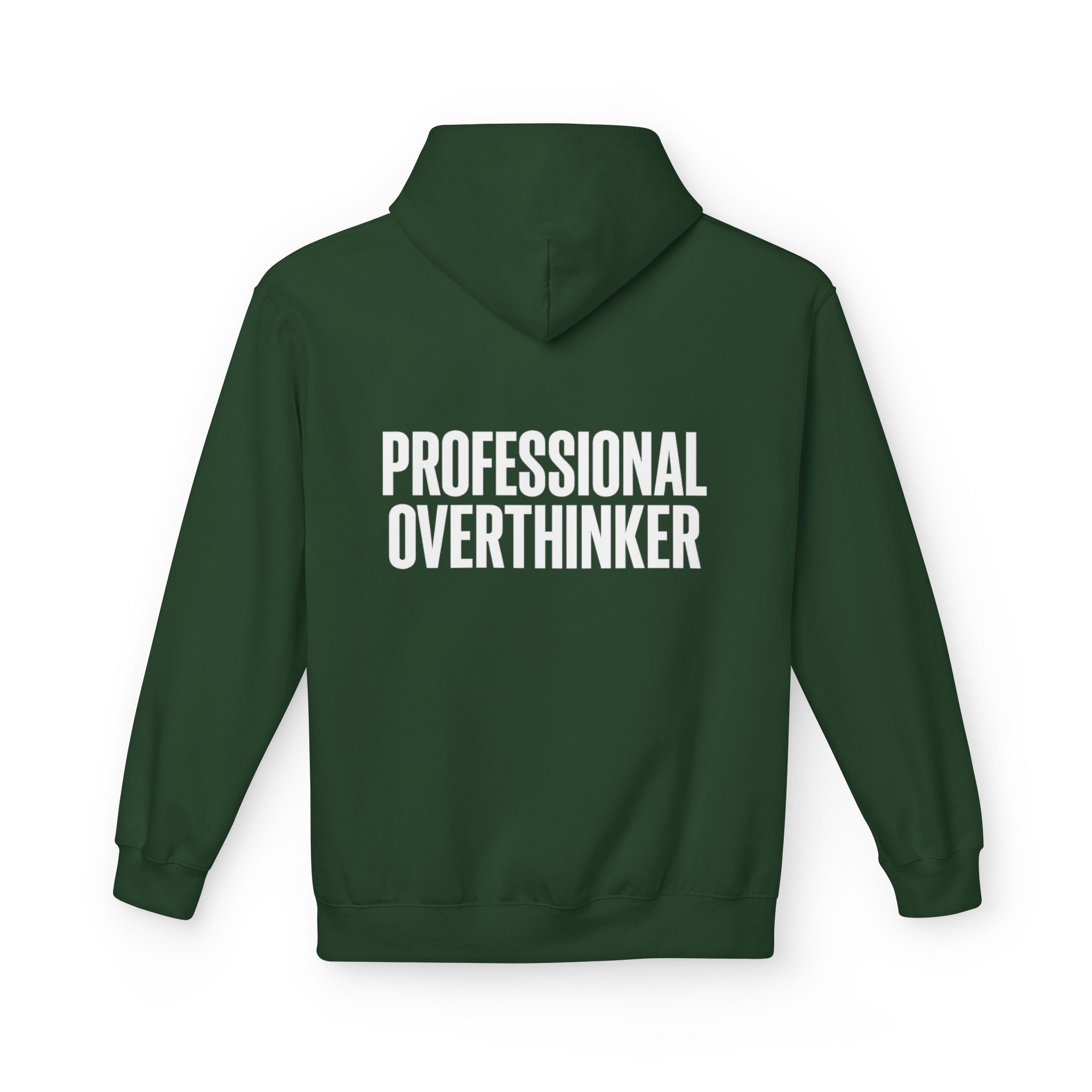 Professional Overthinker Hoodie – "Thinking in Progress" Graphic Pullover