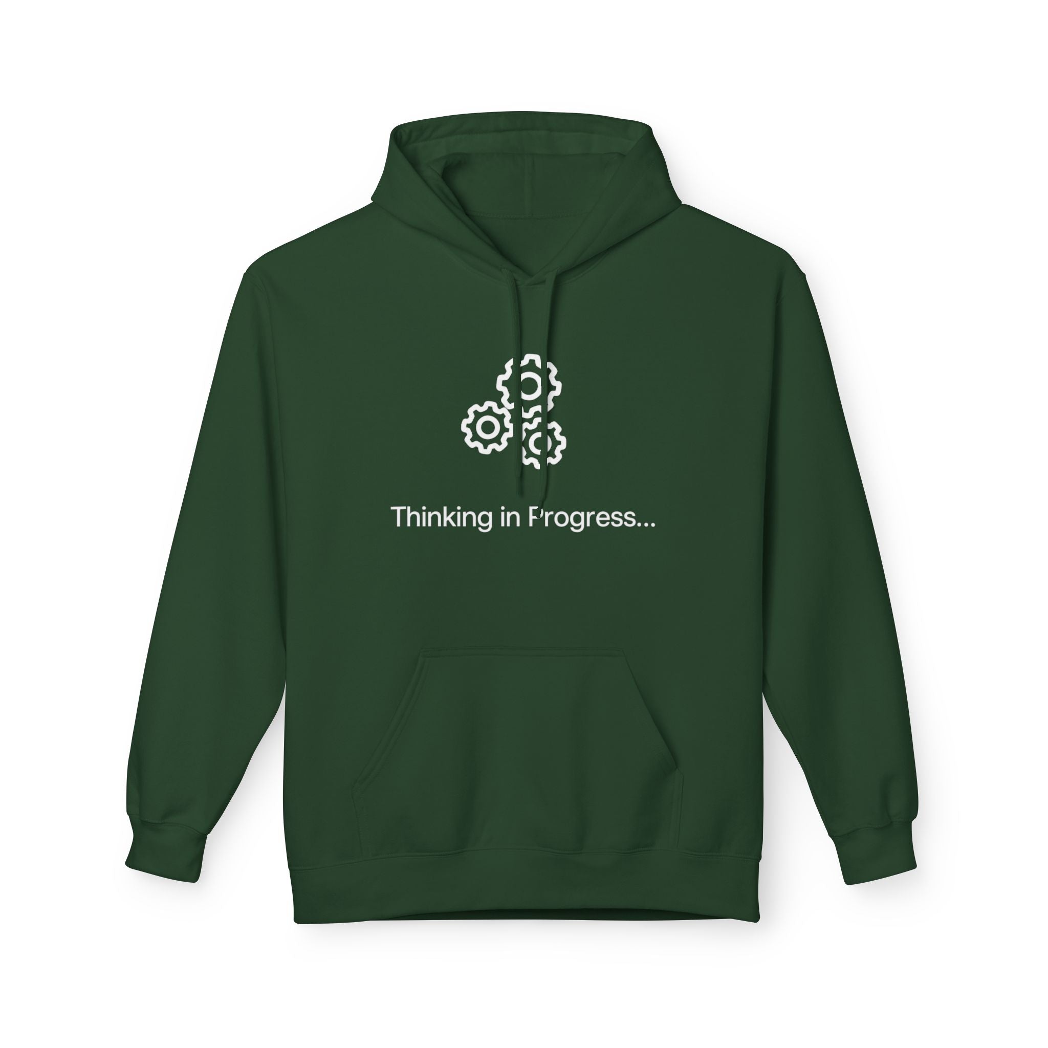 Professional Overthinker Hoodie – "Thinking in Progress" Graphic Pullover