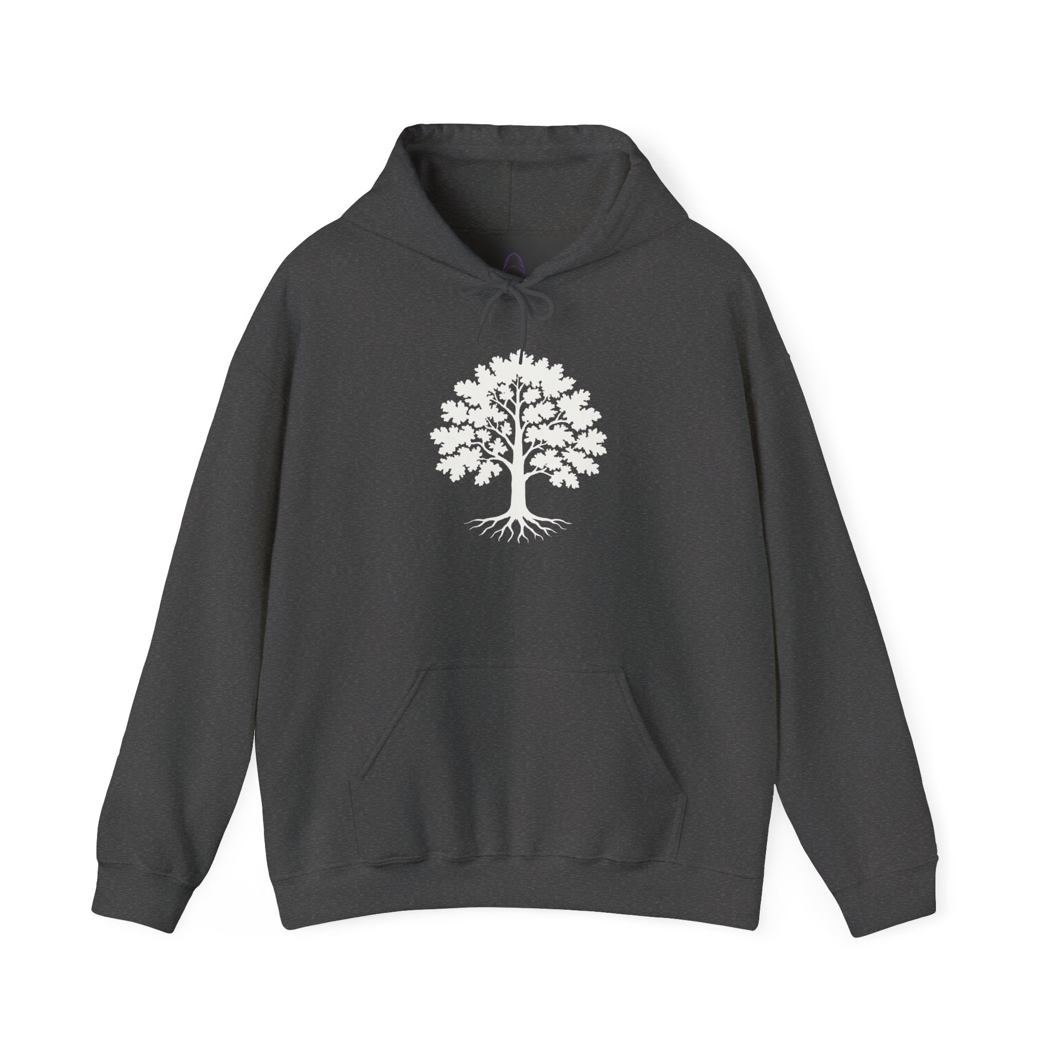 Nature Is Beautiful Hoodie — Tree Graphic Back with "Nature Is Beautiful. What Happened to Mankind." Statement