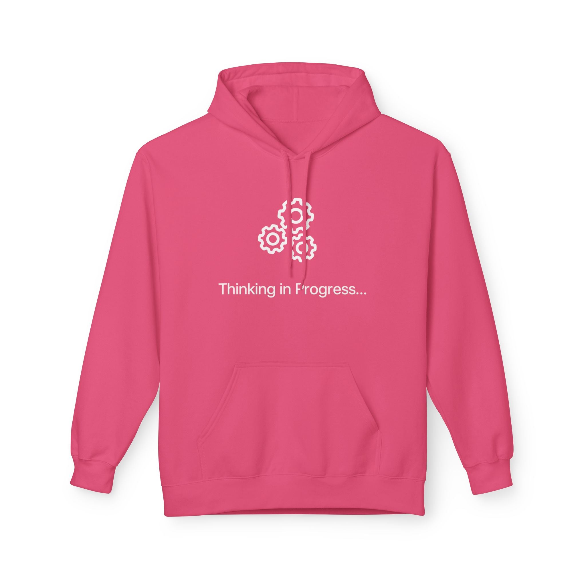Professional Overthinker Hoodie – "Thinking in Progress" Graphic Pullover