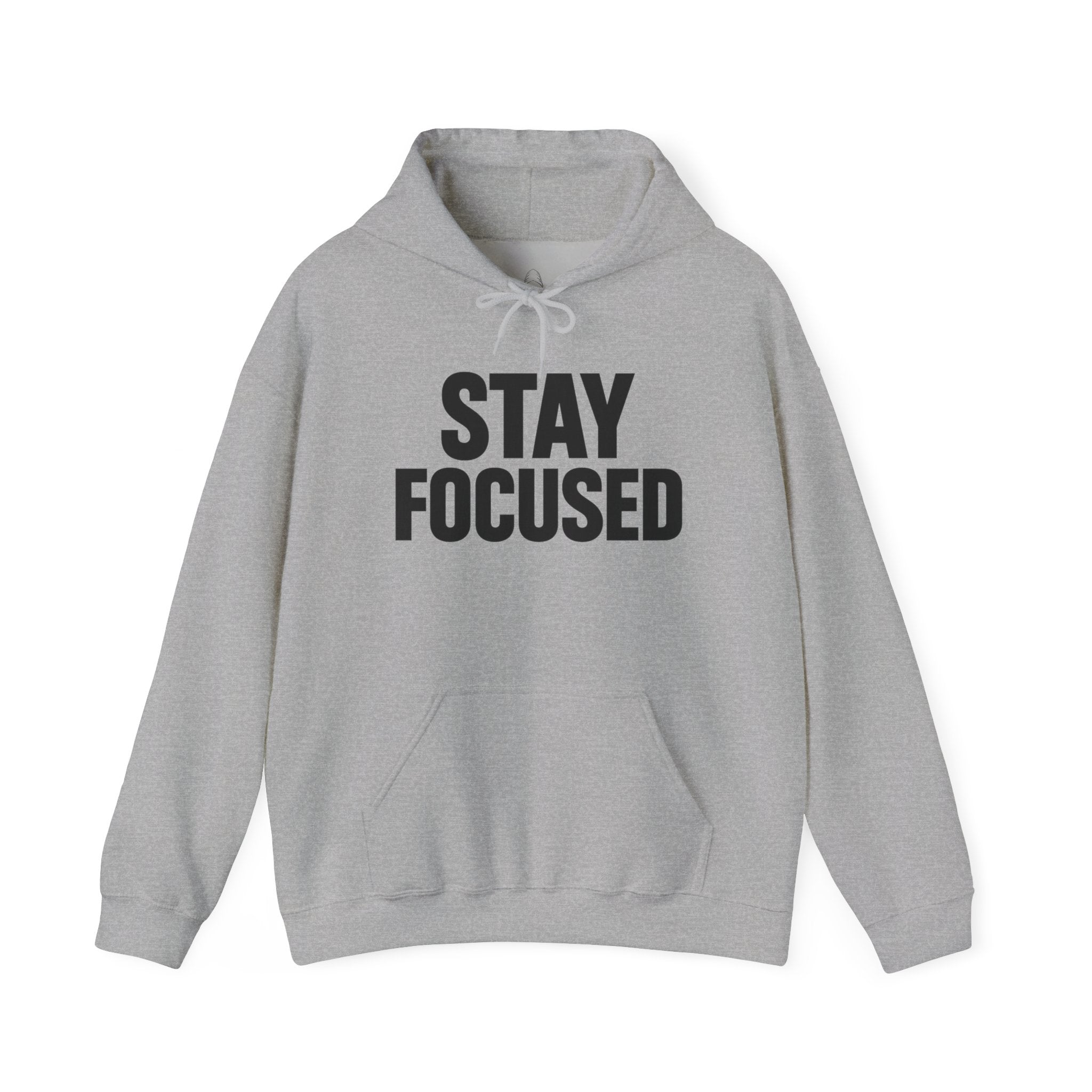 Hoodie — "Hood Up, Locked In / Stay Focused" Motivational Pullover