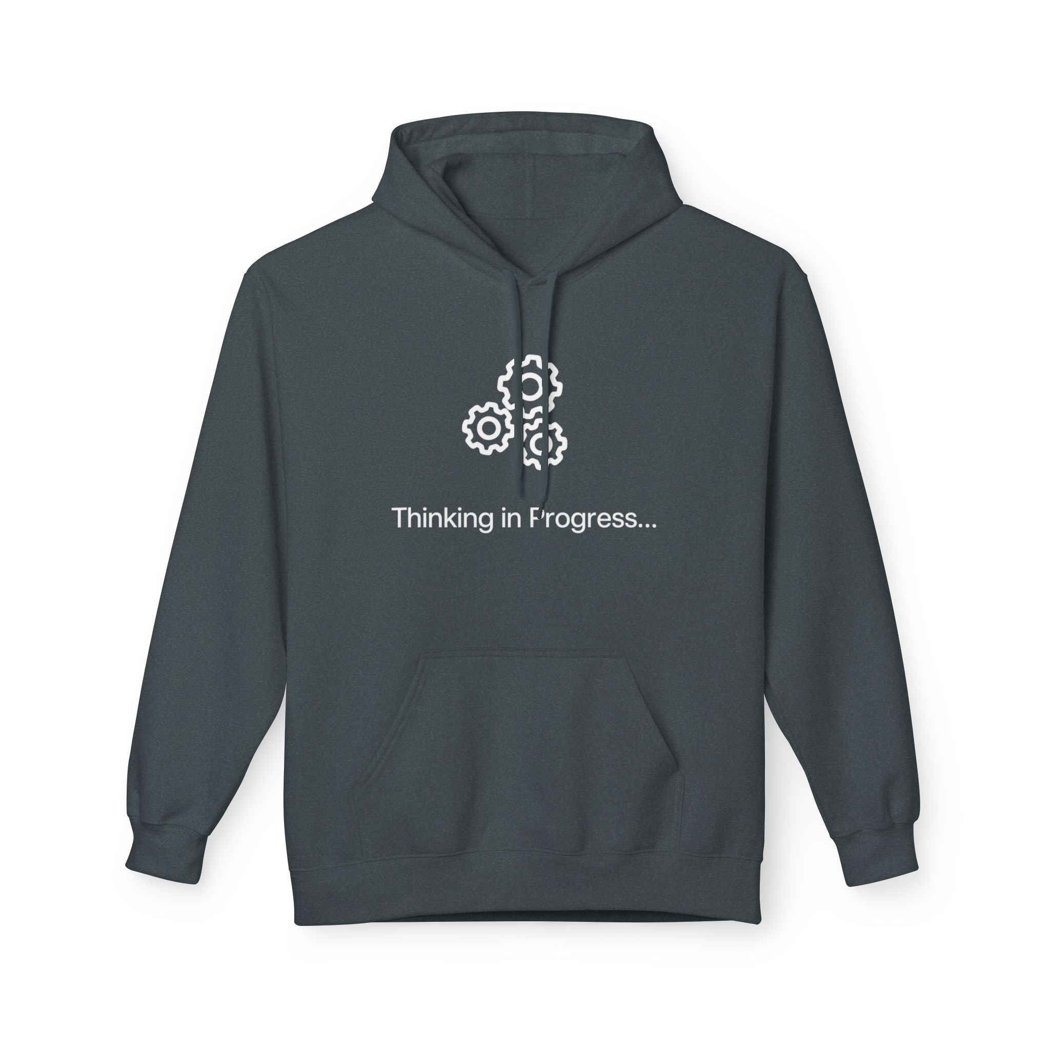 Professional Overthinker Hoodie – "Thinking in Progress" Graphic Pullover