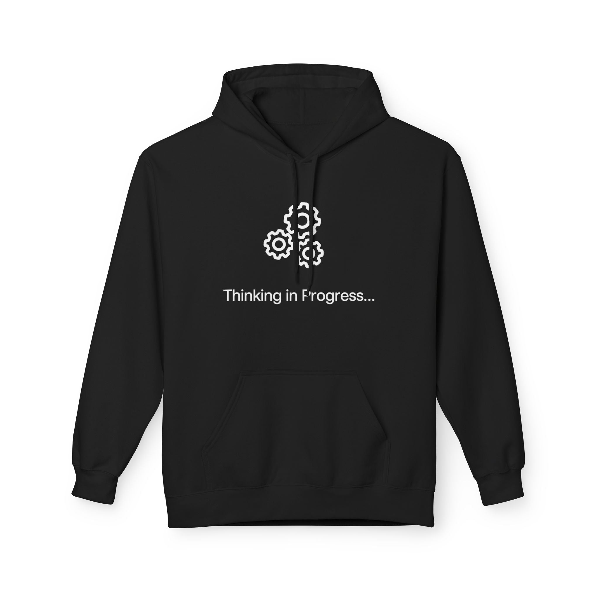 Professional Overthinker Hoodie – "Thinking in Progress" Graphic Pullover