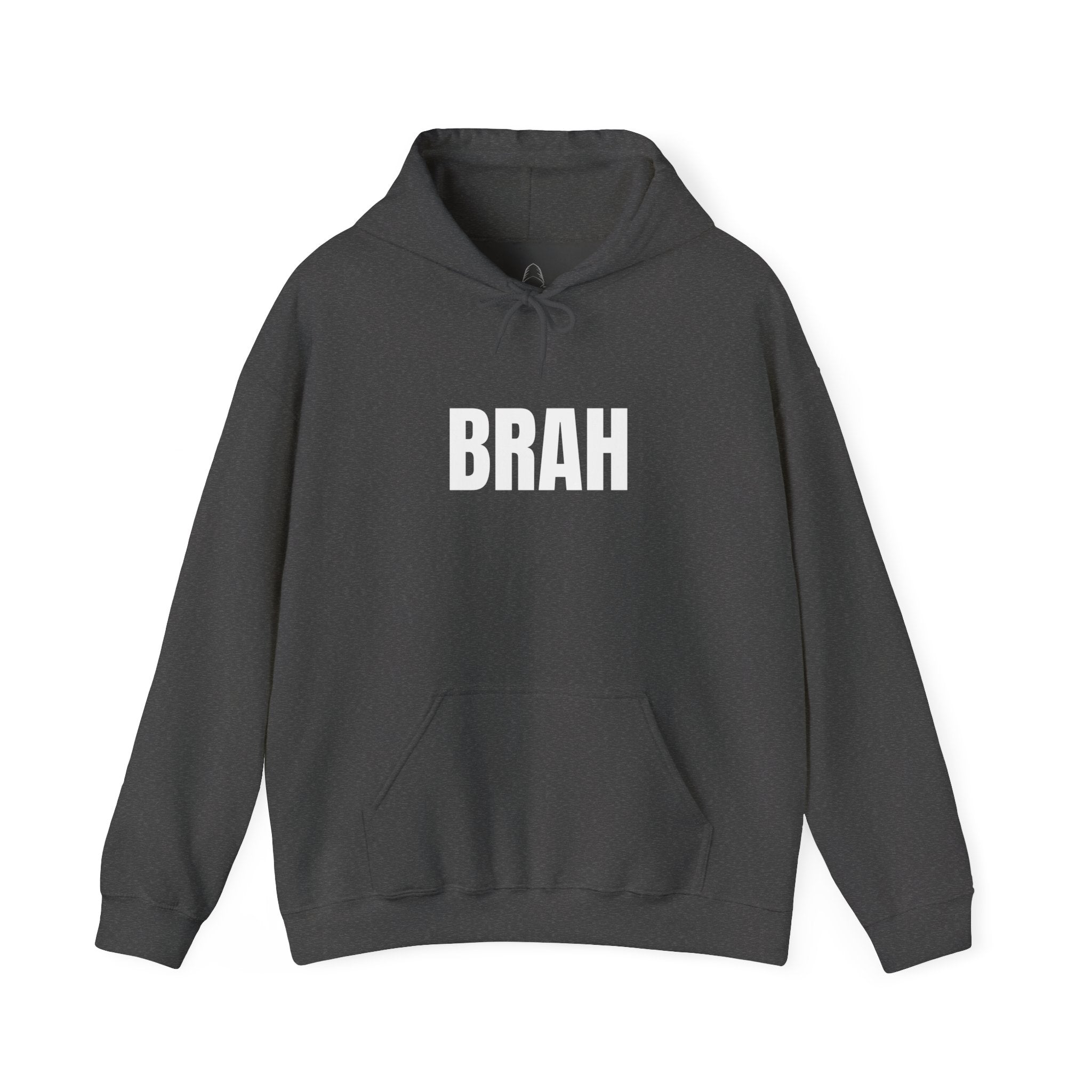 Brah Graphic Hoodie — 'BRAH' Front & 'Seriously?' Back Minimal Streetwear Pullover