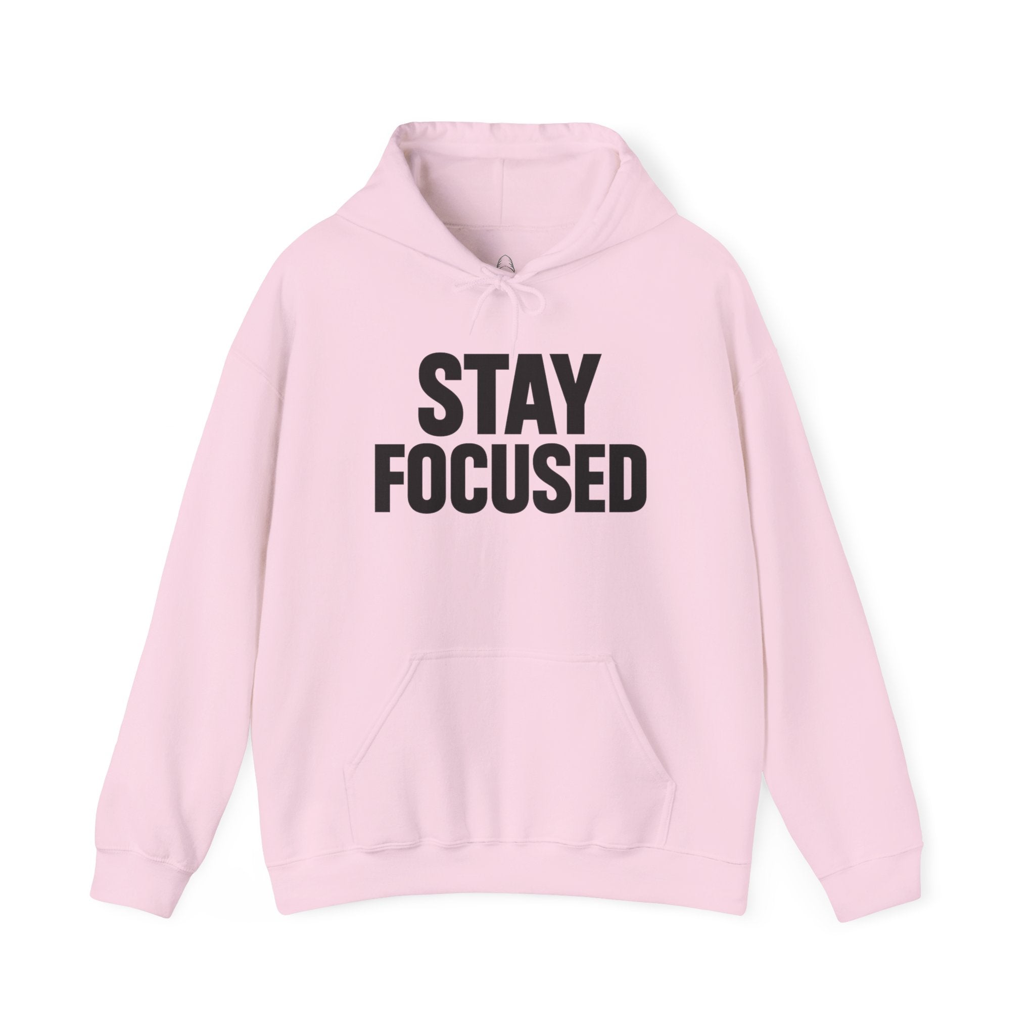 Hoodie — "Hood Up, Locked In / Stay Focused" Motivational Pullover
