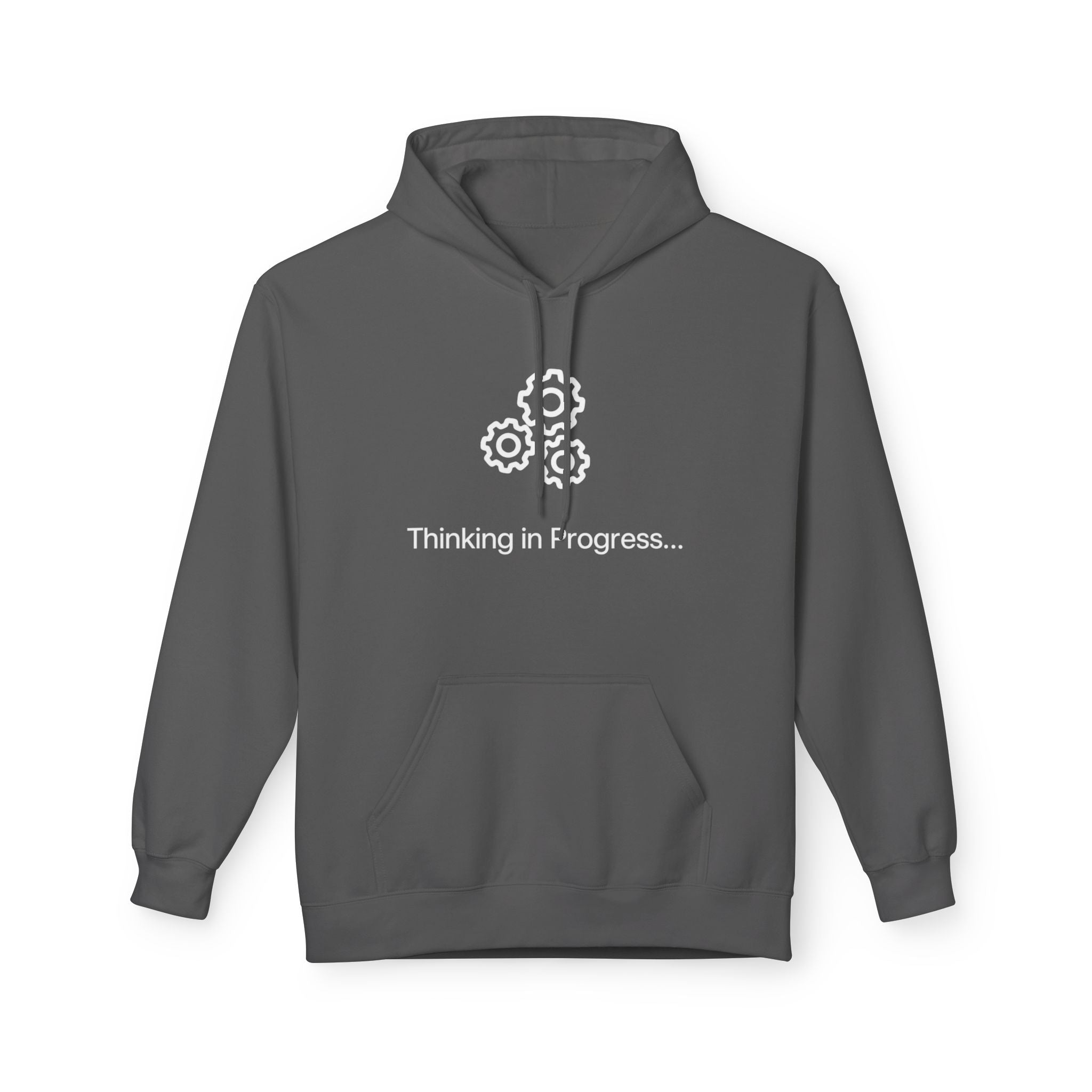 Professional Overthinker Hoodie – "Thinking in Progress" Graphic Pullover