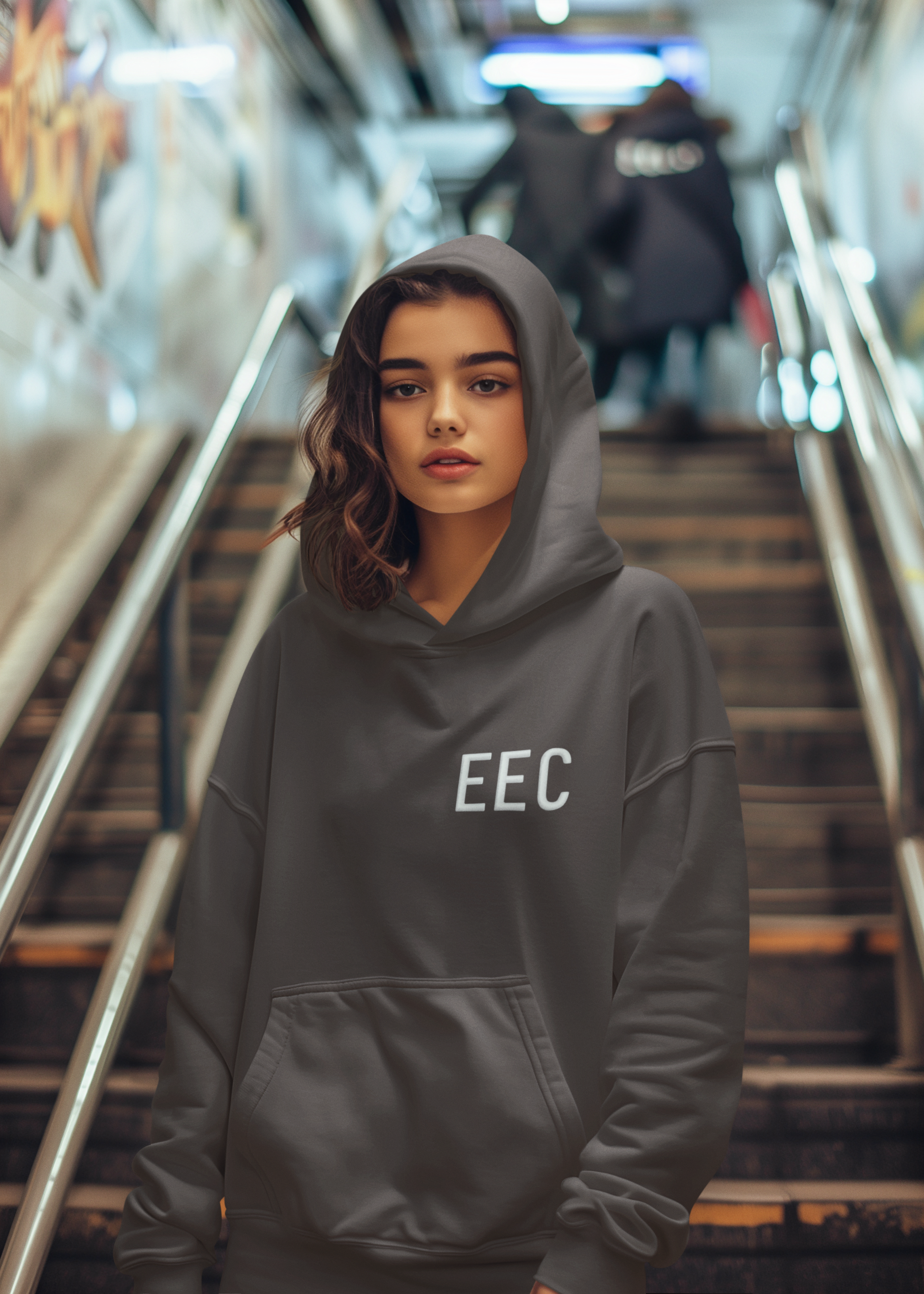 Empath Energy Club Hoodie — EEC Graphic Pullover for Empaths & Wellness Lovers