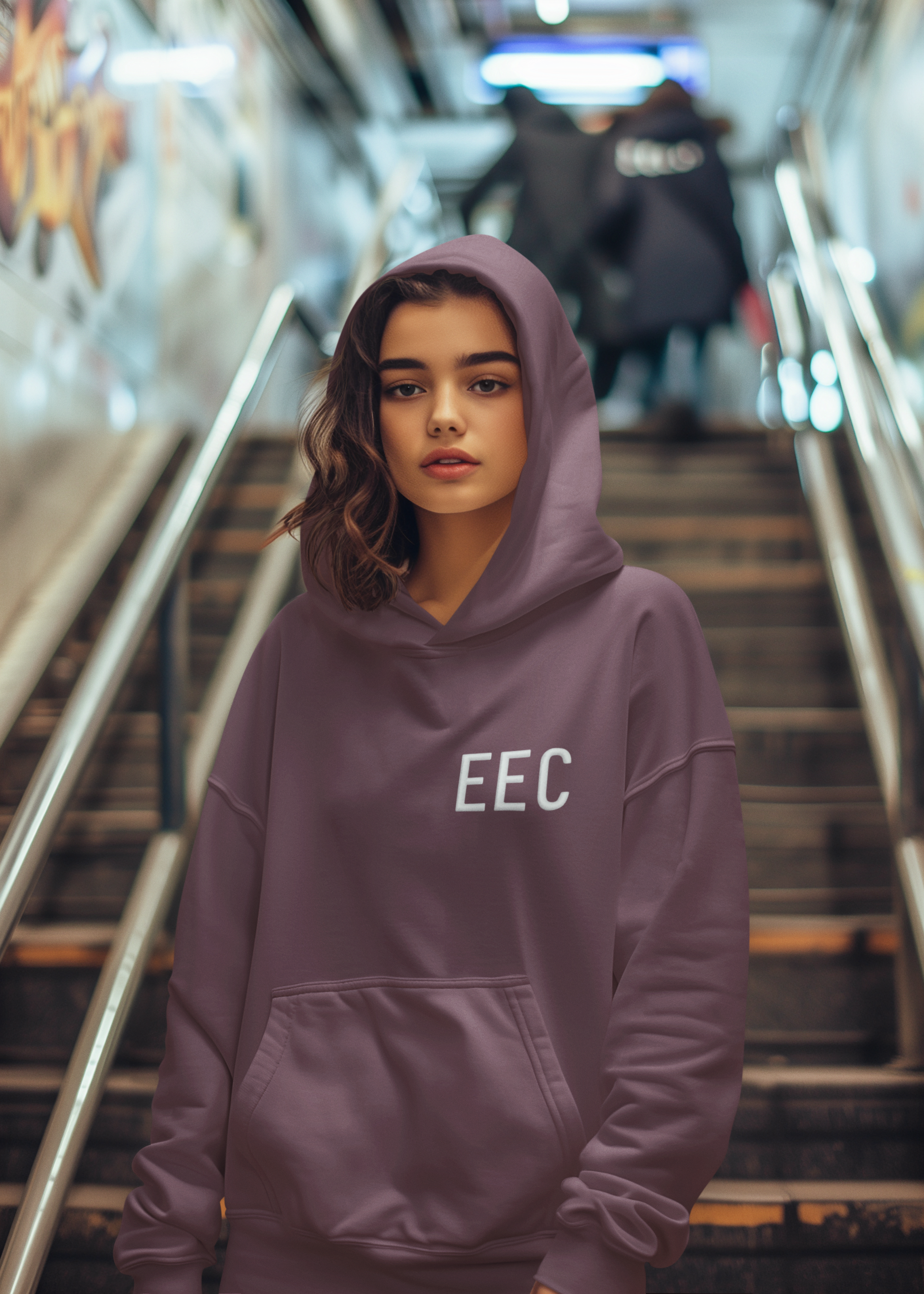 Empath Energy Club Hoodie — EEC Graphic Pullover for Empaths & Wellness Lovers