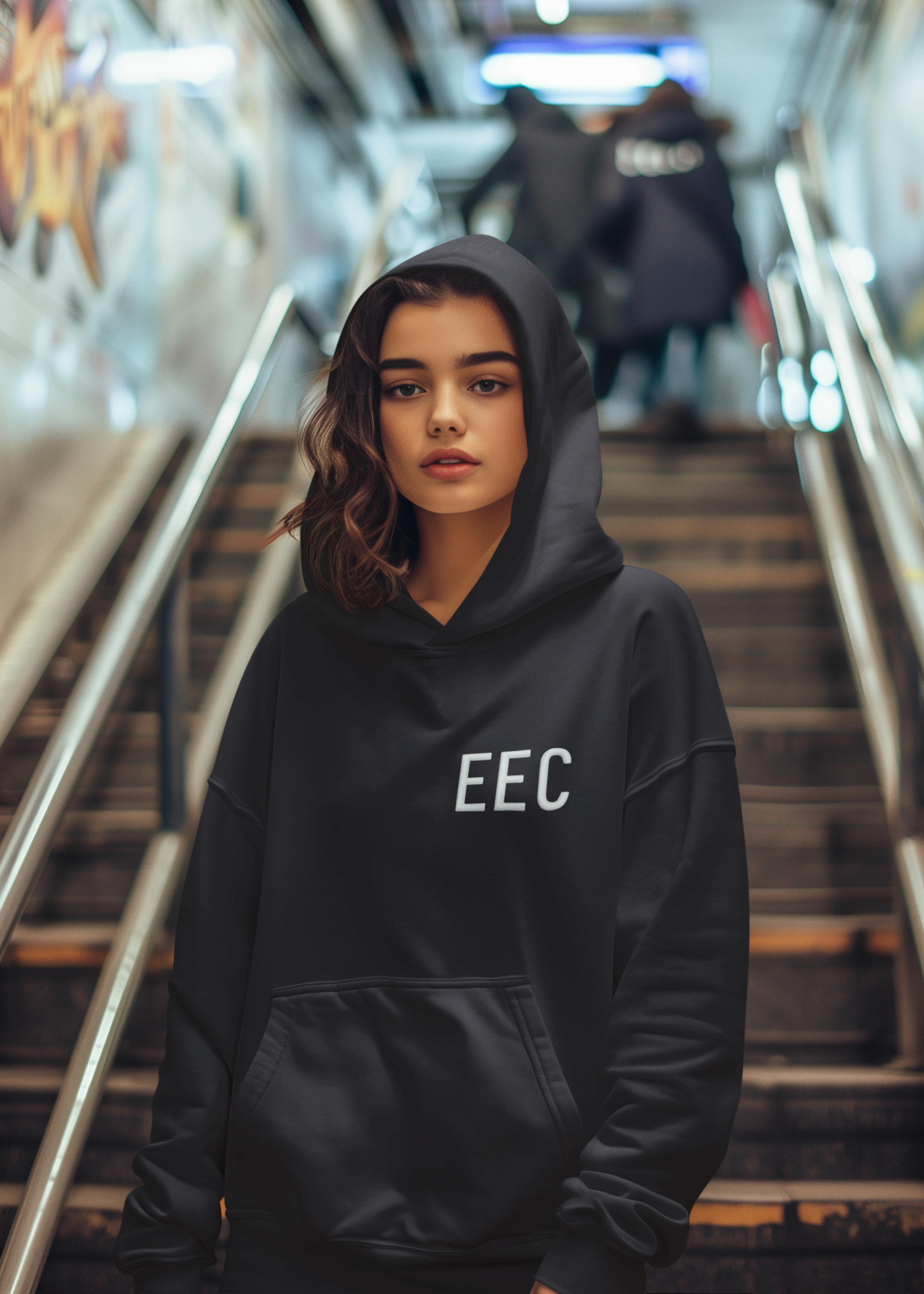 Empath Energy Club Hoodie — EEC Graphic Pullover for Empaths & Wellness Lovers