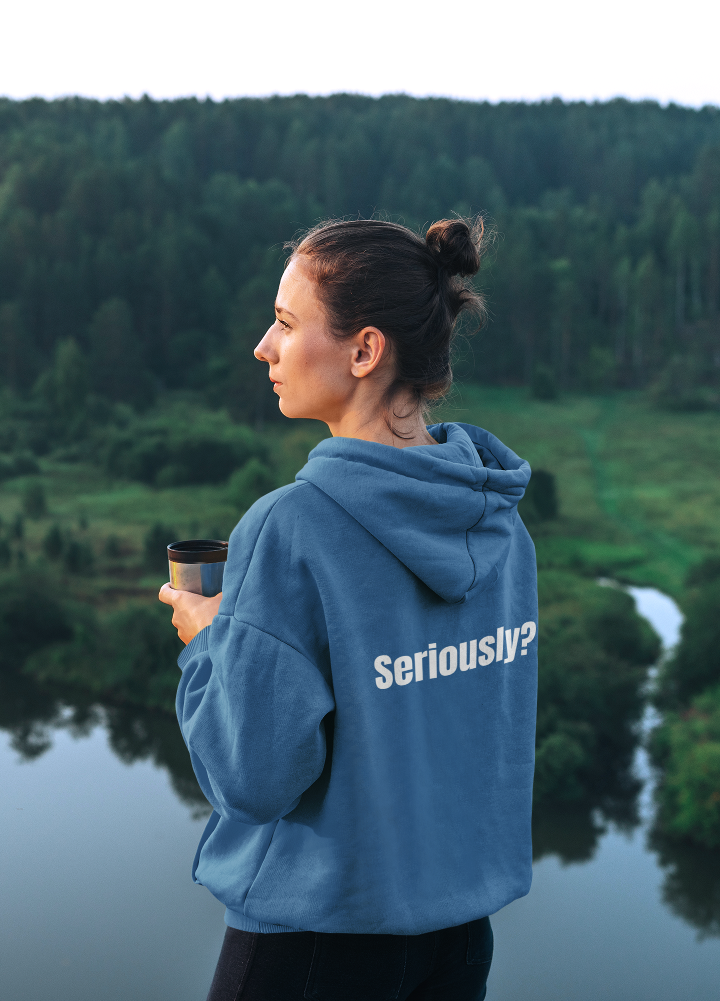 Brah Graphic Hoodie — 'BRAH' Front & 'Seriously?' Back Minimal Streetwear Pullover