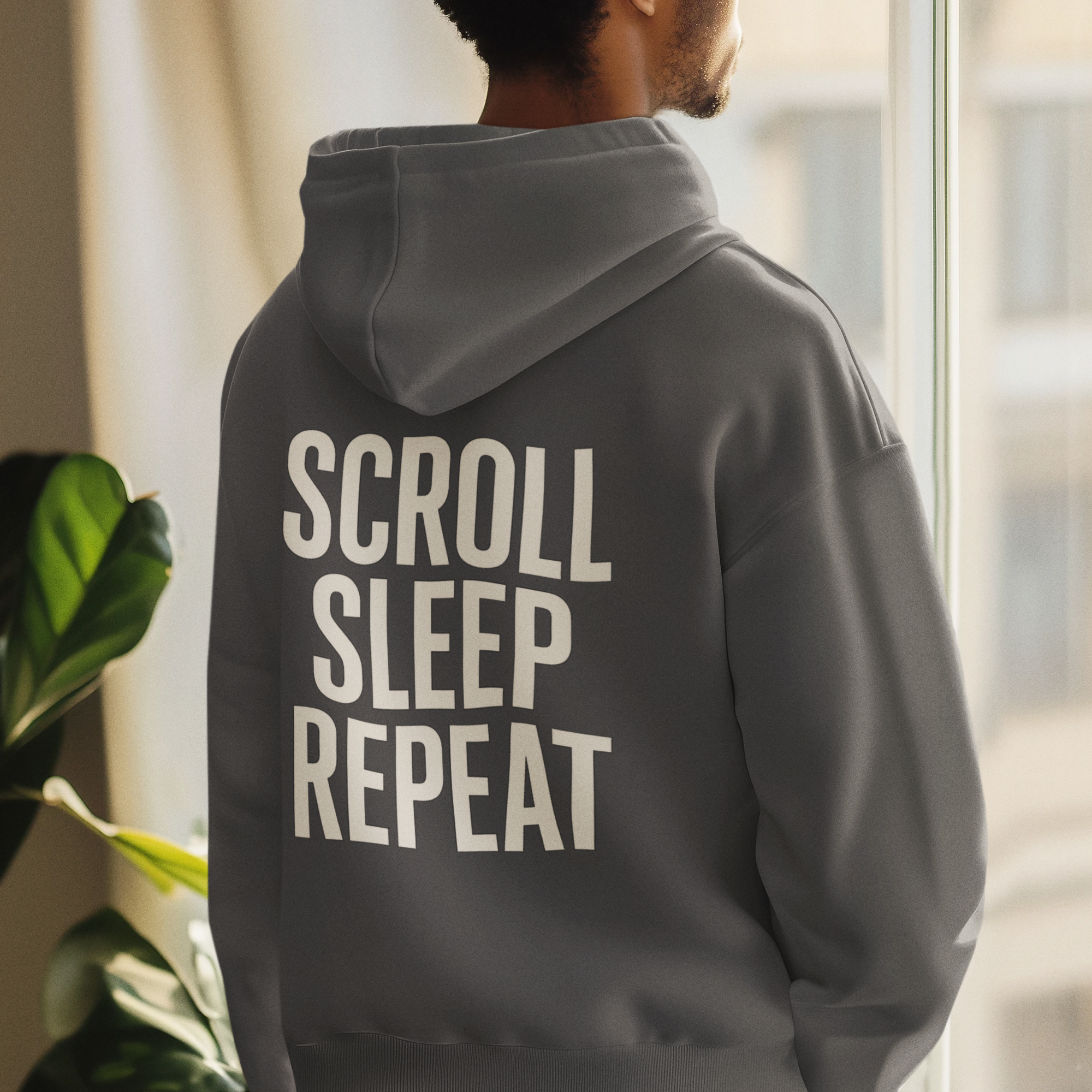Hoodie — Scroll Sleep Repeat Graphic Pullover
