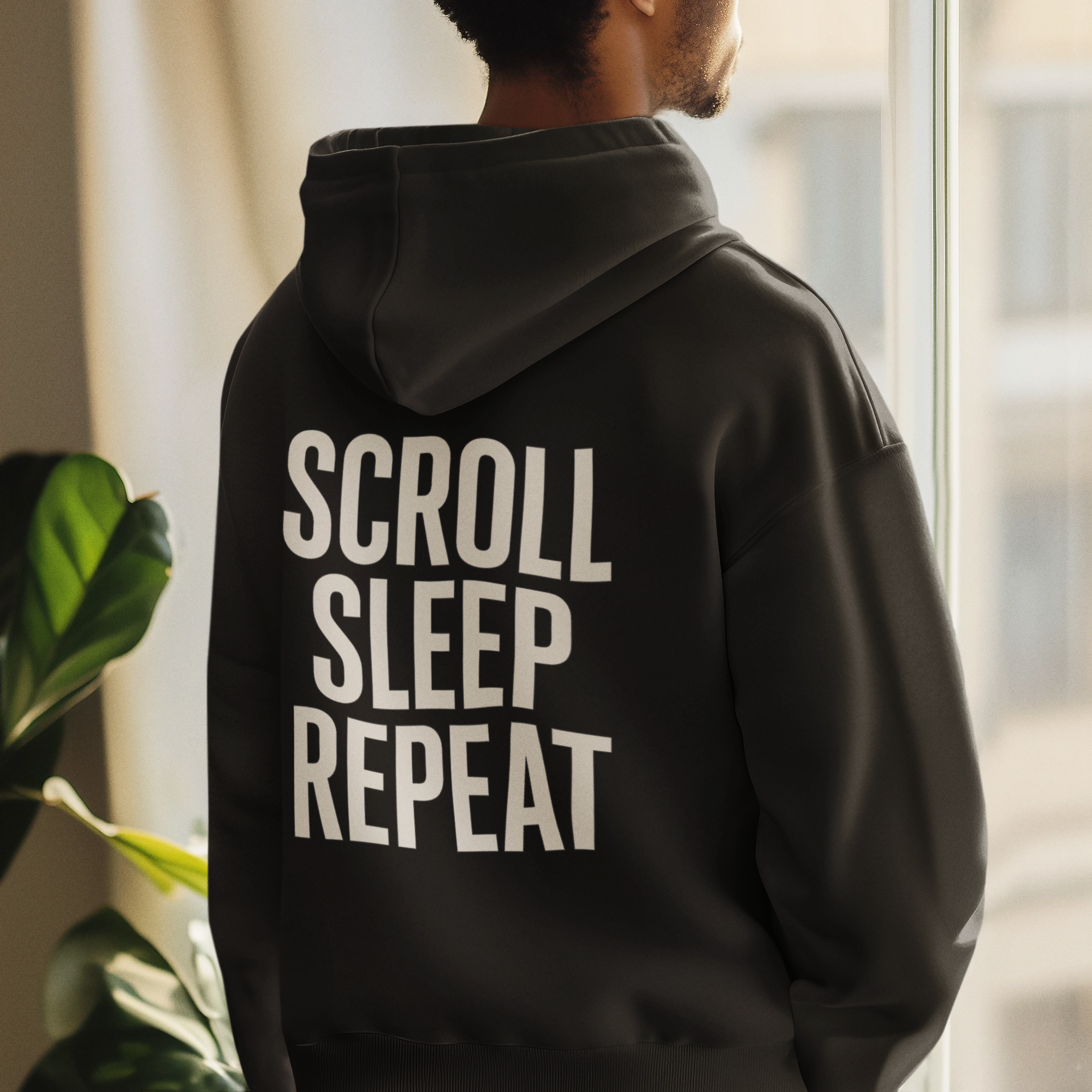 Hoodie — Scroll Sleep Repeat Graphic Pullover