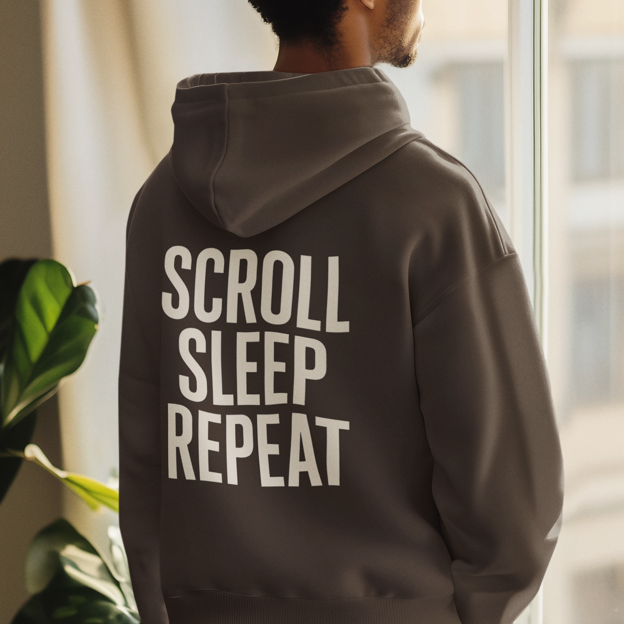 Hoodie — Scroll Sleep Repeat Graphic Pullover