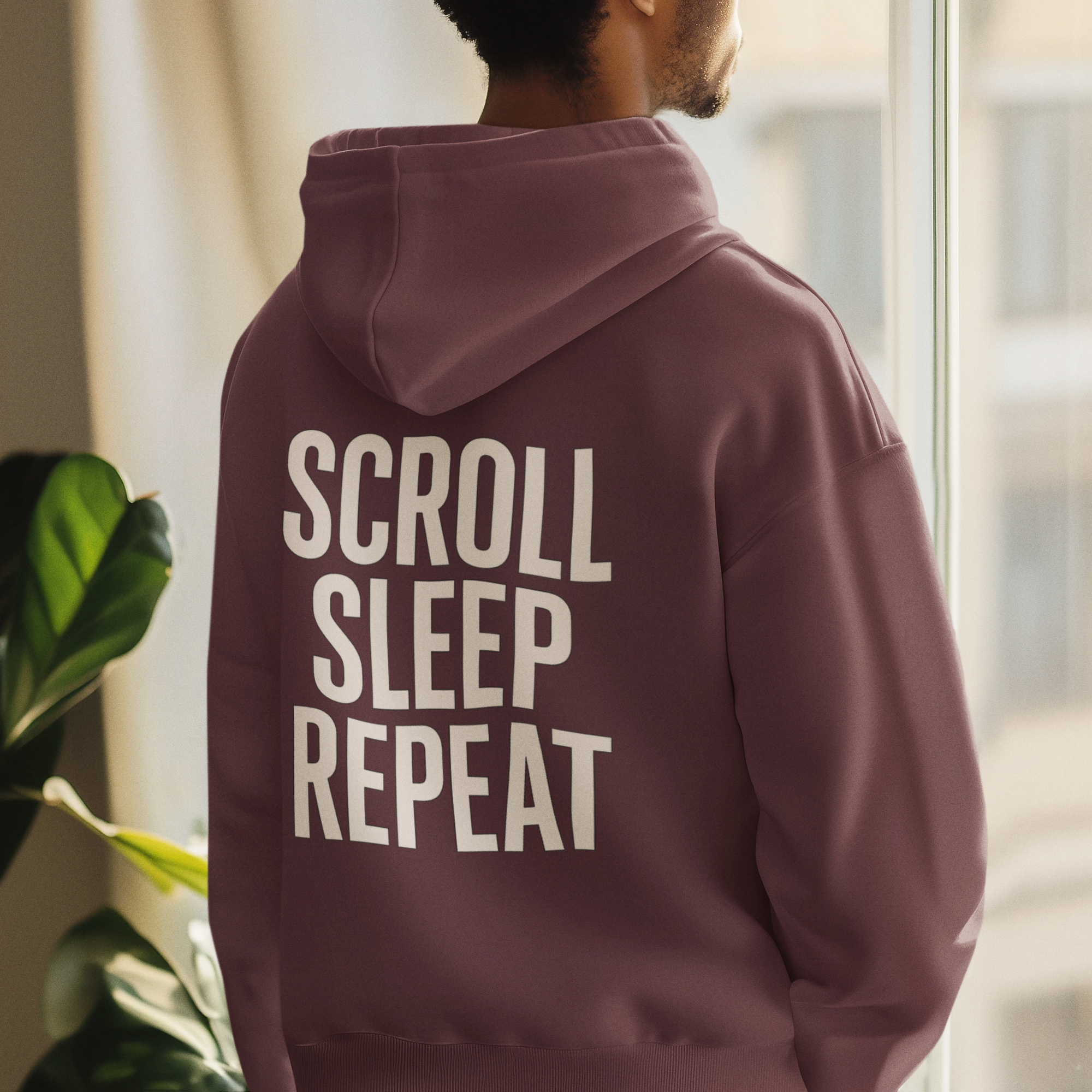 Hoodie — Scroll Sleep Repeat Graphic Pullover