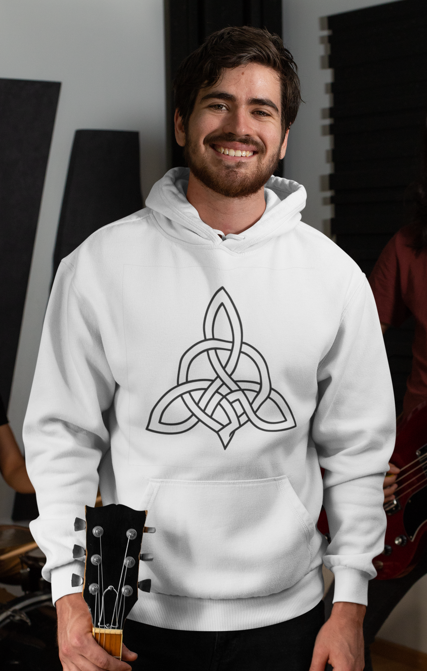 Spiritual, Not Religious Hoodie — Minimal Celtic Knot Spirituality Sweatshirt