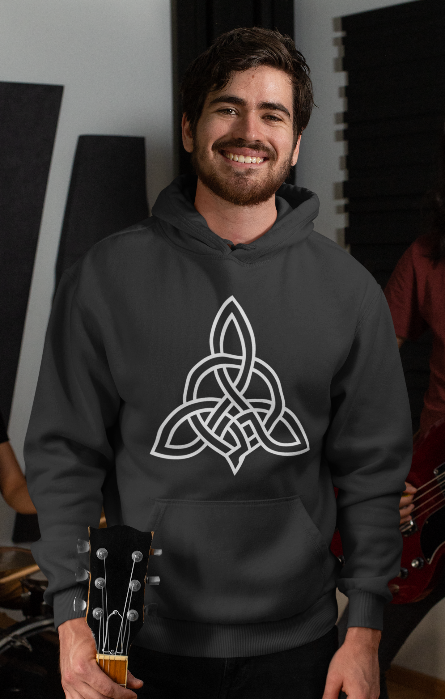 Spiritual, Not Religious Hoodie — Minimal Celtic Knot Spirituality Sweatshirt