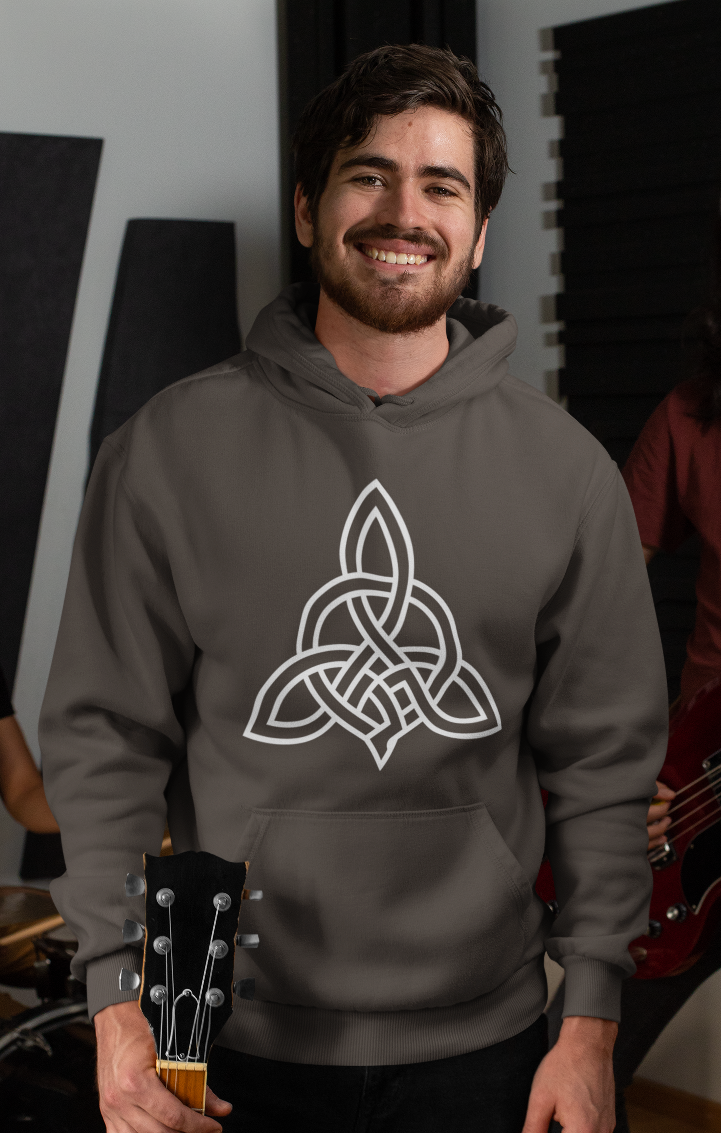 Spiritual, Not Religious Hoodie — Minimal Celtic Knot Spirituality Sweatshirt