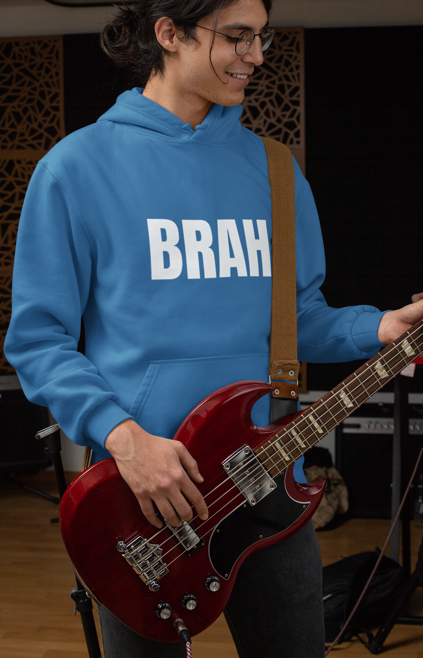 Brah Graphic Hoodie — 'BRAH' Front & 'Seriously?' Back Minimal Streetwear Pullover
