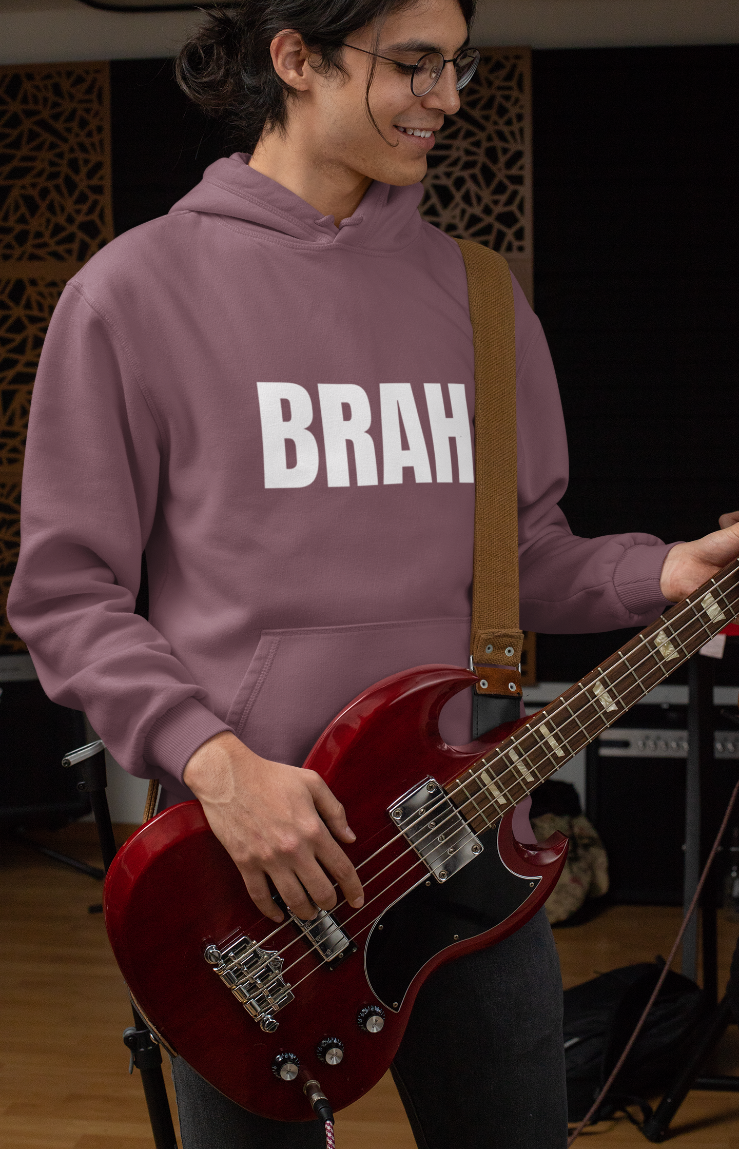 Brah Graphic Hoodie — 'BRAH' Front & 'Seriously?' Back Minimal Streetwear Pullover
