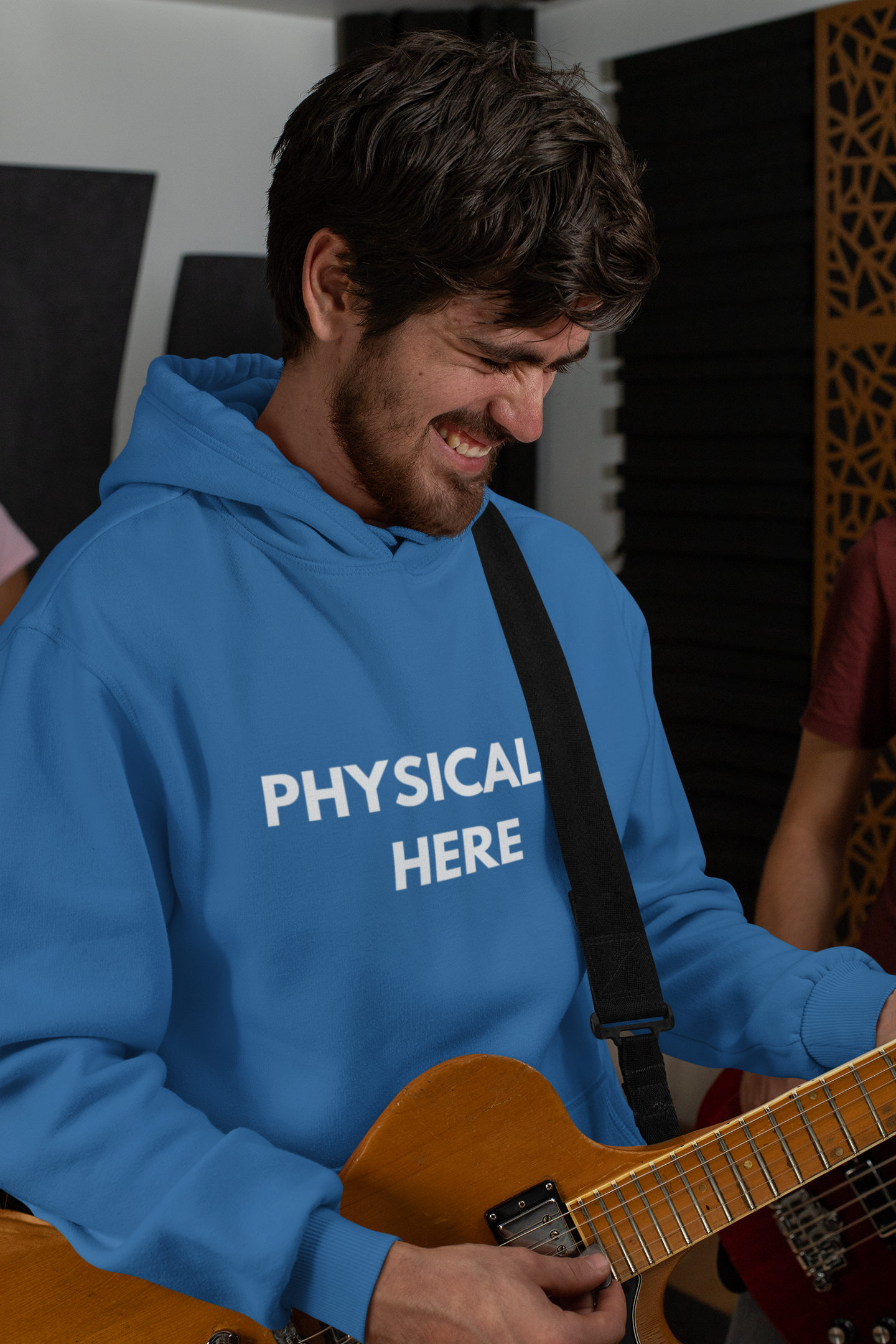 Hoodie — "Mentally Somewhere Else" Minimalist Ghost Illustration