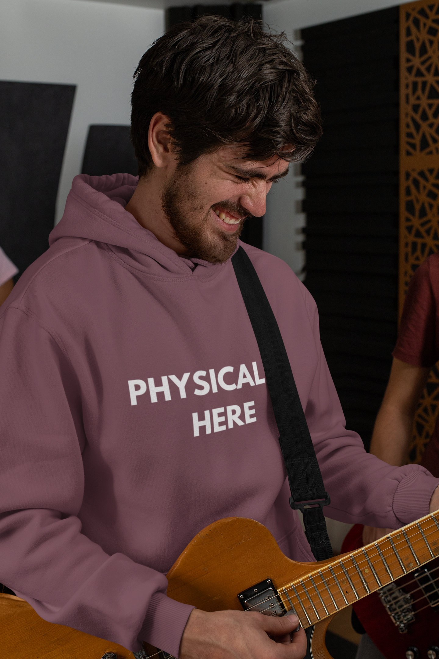 Hoodie — "Mentally Somewhere Else" Minimalist Ghost Illustration